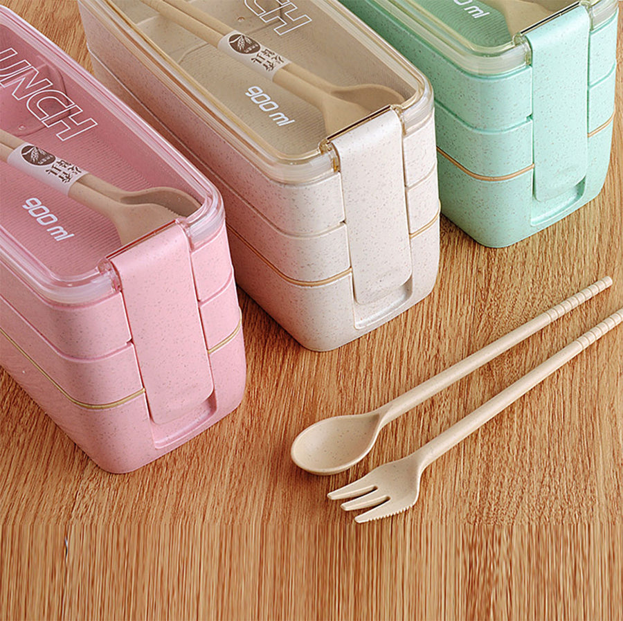 3 Layer Bento Box Eco-Friendly