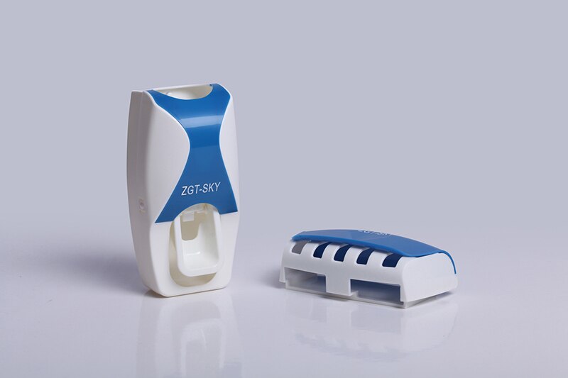 Automatic Toothpaste Dispenser With Toothbrush Holder And Wall Mount - Home Ambition’s