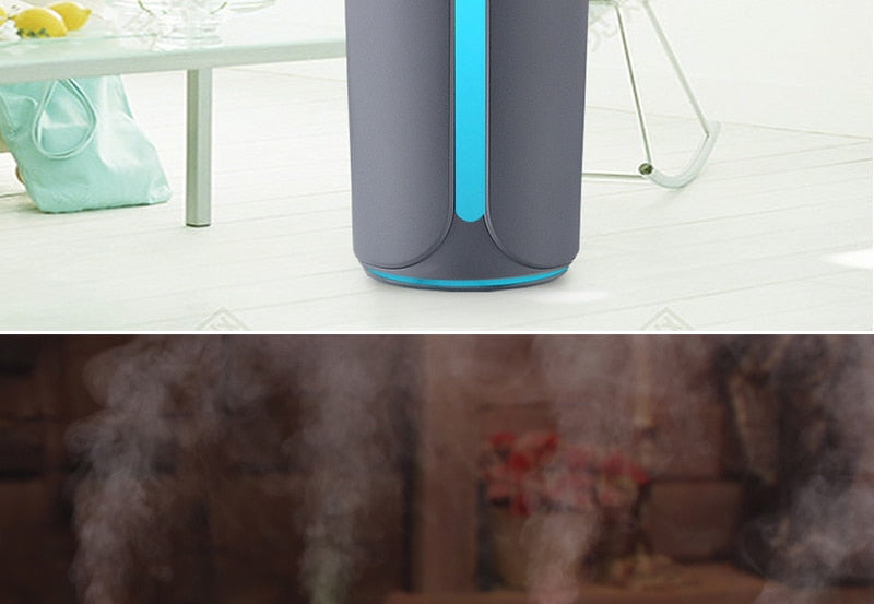 Air humidifier with 7 colour LED