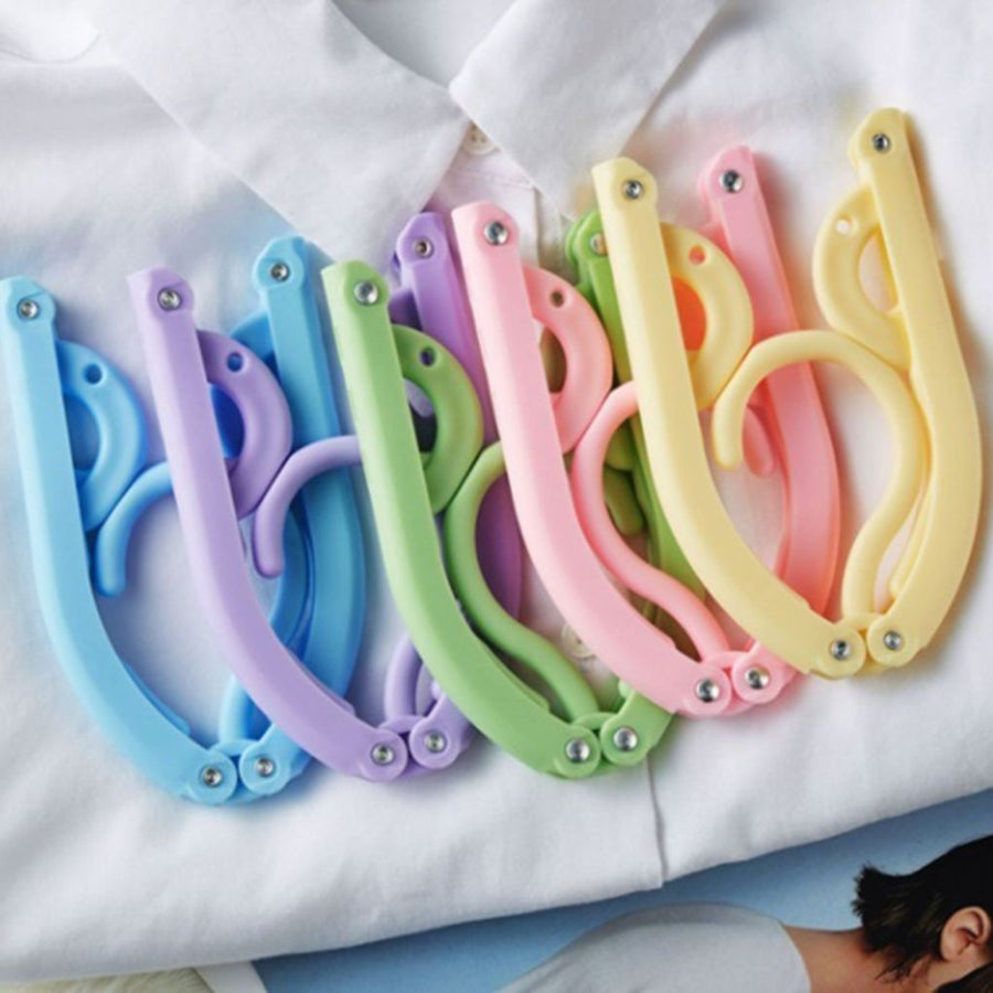 Color Random Outdoor Foldable Clothes Trouser Socks Hanger