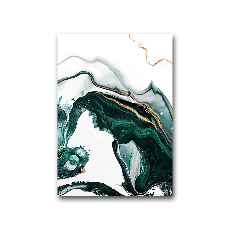 Abstract Morden Green Canvas Art - Home Ambition’s