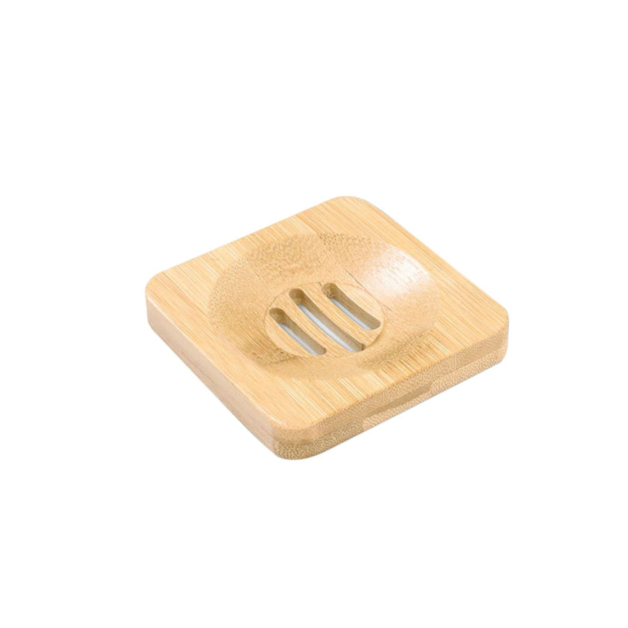 Wooden Natural Bamboo Soap Dishes Tray Holder Storage