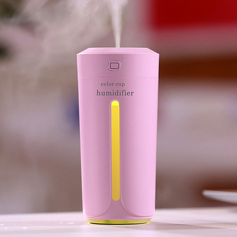 Air humidifier with 7 colour LED