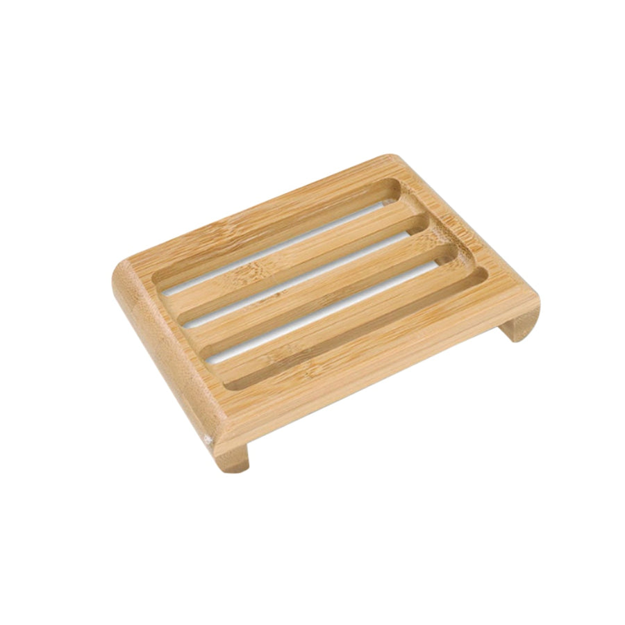 Wooden Natural Bamboo Soap Dishes Tray Holder Storage