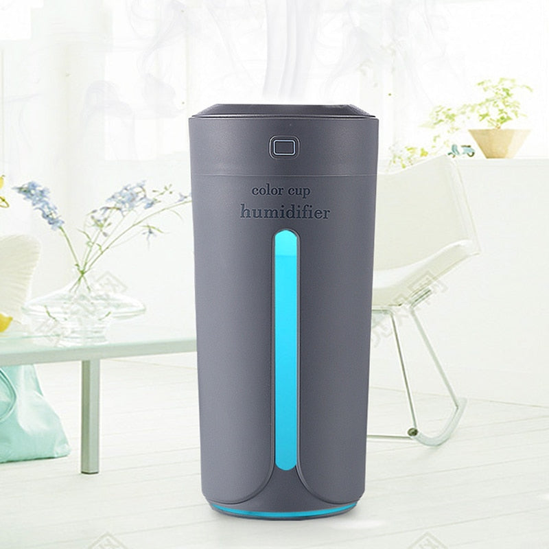 Air humidifier with 7 colour LED