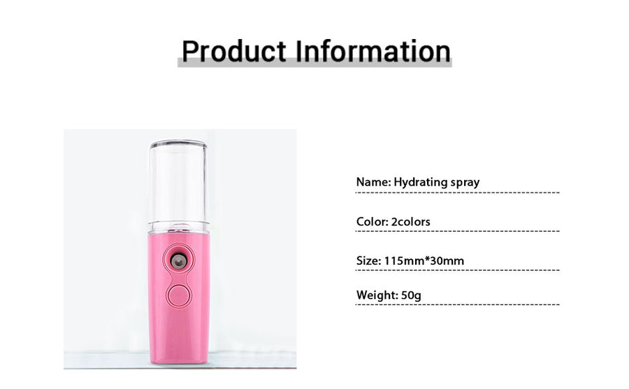 Nano spray Facial Steamer Portable Steam