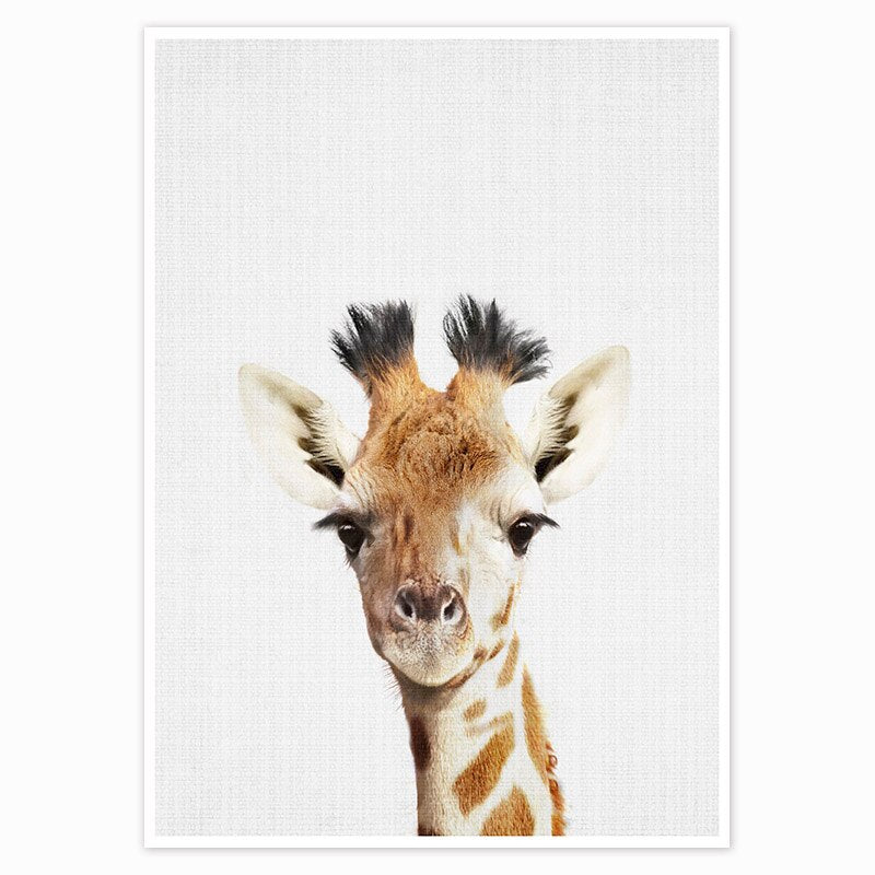 Wall Art Animals Canvas Painting Wall Pictures for Baby Kids Room