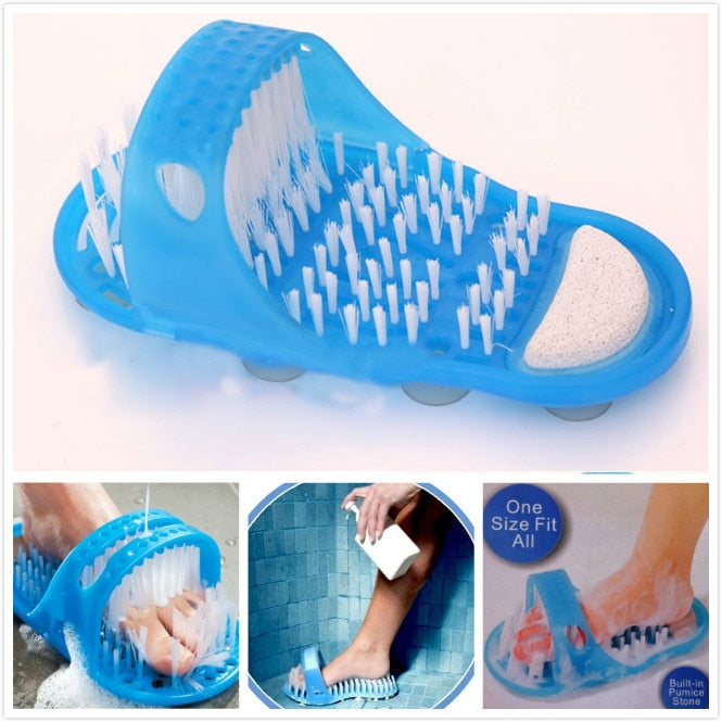 Plastic Remove Dead Skin Massage Slipper Foot Scrubber