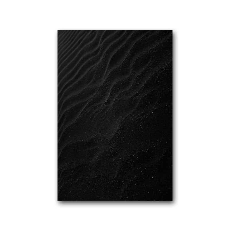 Modern Black Wave Canvas Wall Art Painitng - Home Ambition’s