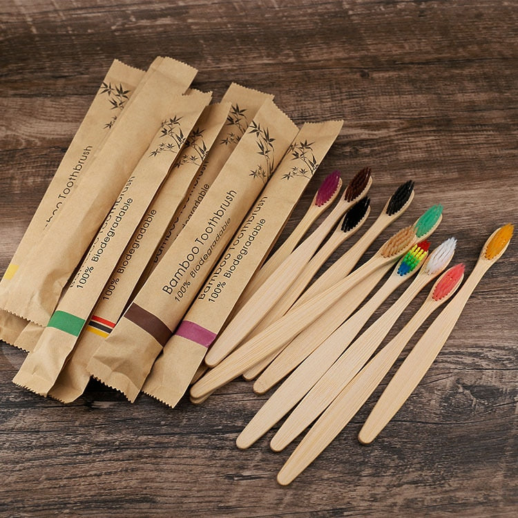 toothbrush Bamboo Resuable Toothbrushes