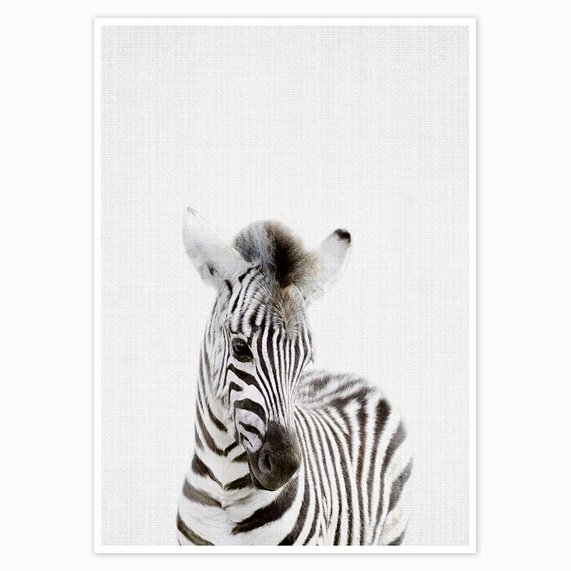 Wall Art Animals Canvas Painting Wall Pictures for Baby Kids Room