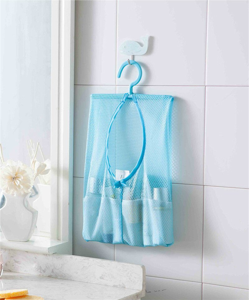 Multifunctional Hanging Storage Mesh Bags Toys Baskets