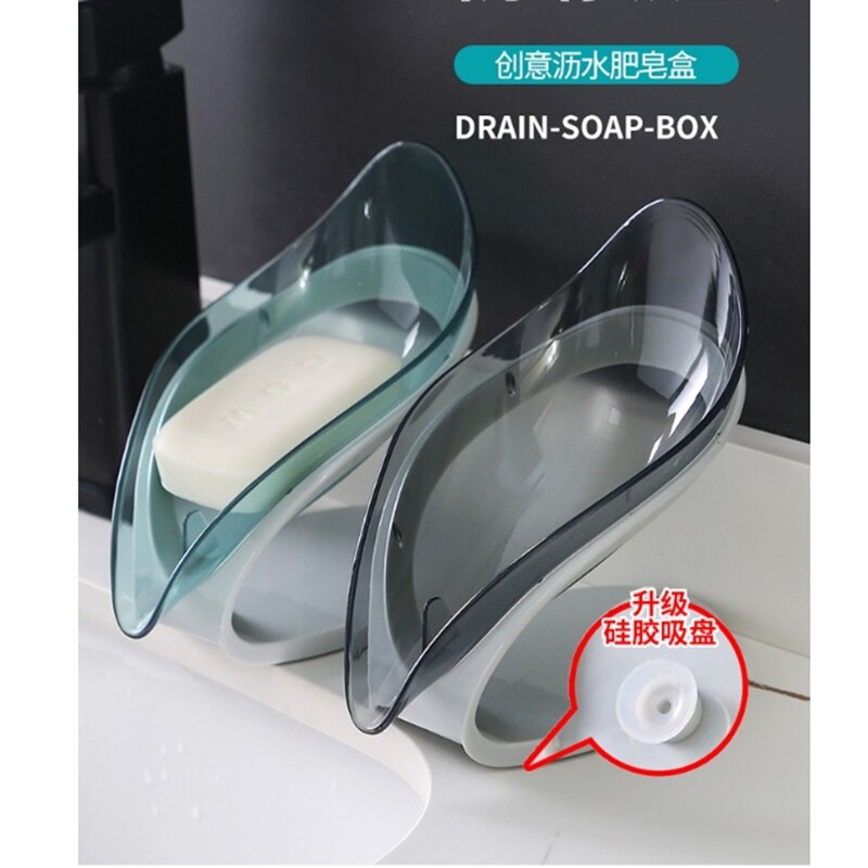 Soap Dish Leaf Shape Bathroom Soap Holder Storage