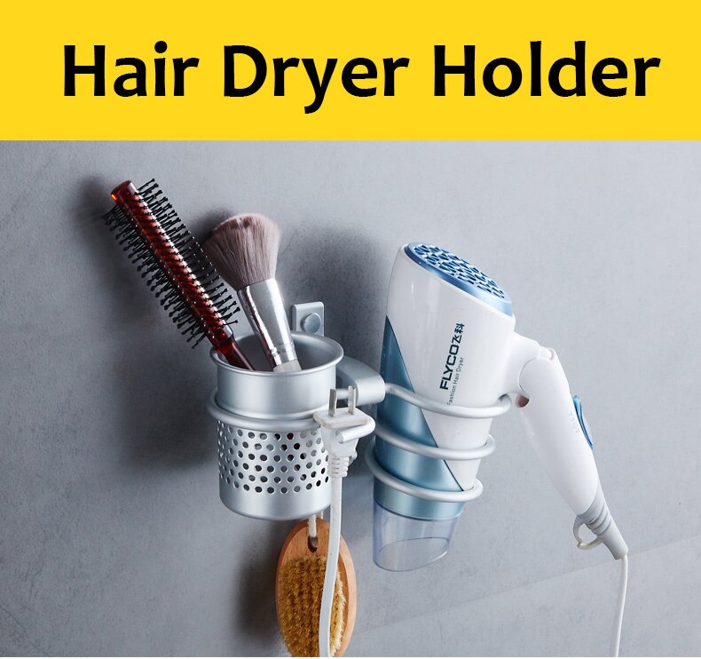 Multi Color Hair Dryer Holder