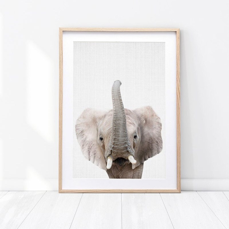 Wall Art Animals Canvas Painting Wall Pictures for Baby Kids Room