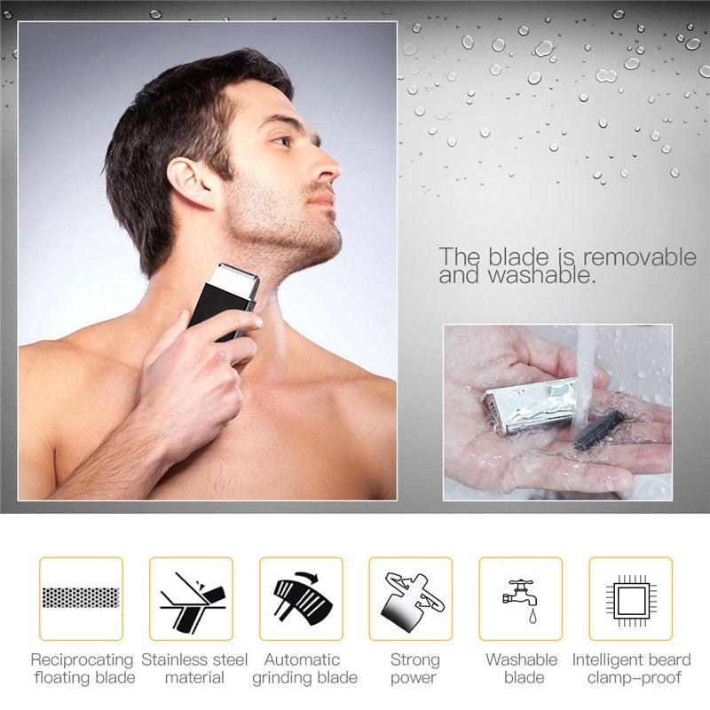 Rechargeable Travel Electric Men Shaver