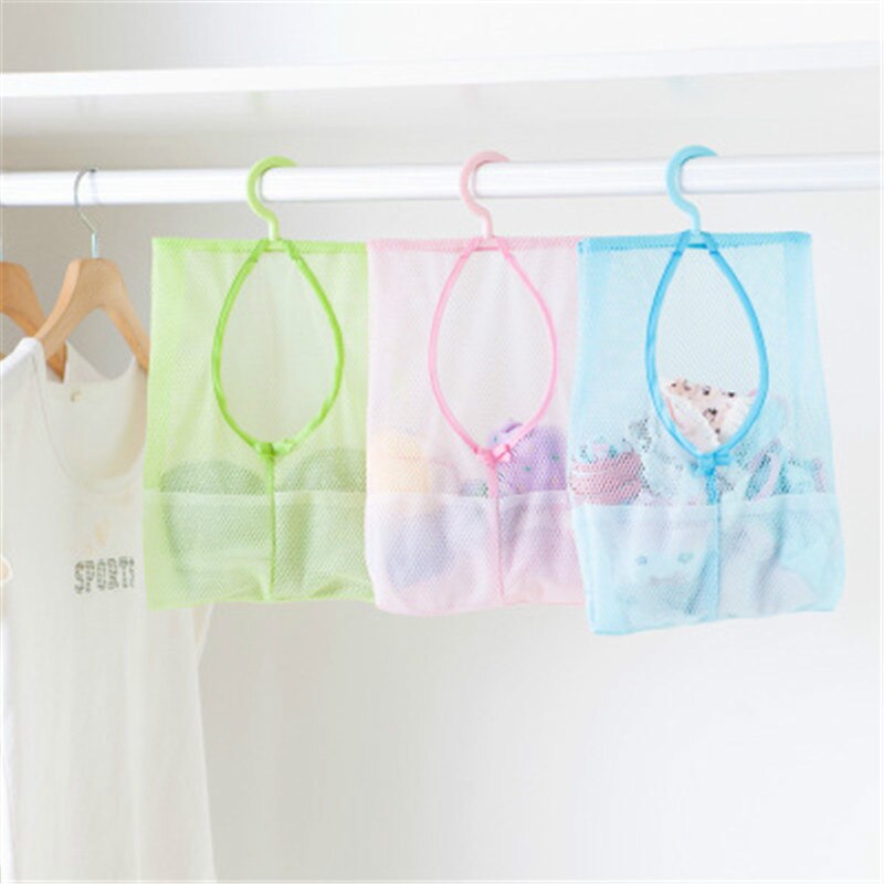 Multifunctional Hanging Storage Mesh Bags Toys Baskets