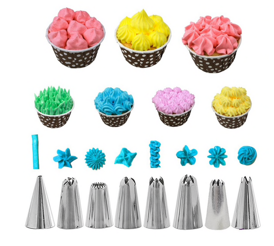 Reusable Icing Piping Nozzles Set - Home Ambition’s